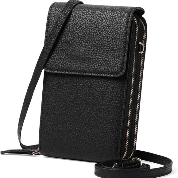Accessories - Small Leather Crossbody Bag Women RFID Blocking Cell Phone Purse Wallet